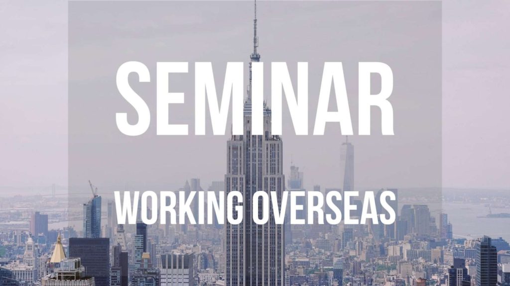 seminar working overseas