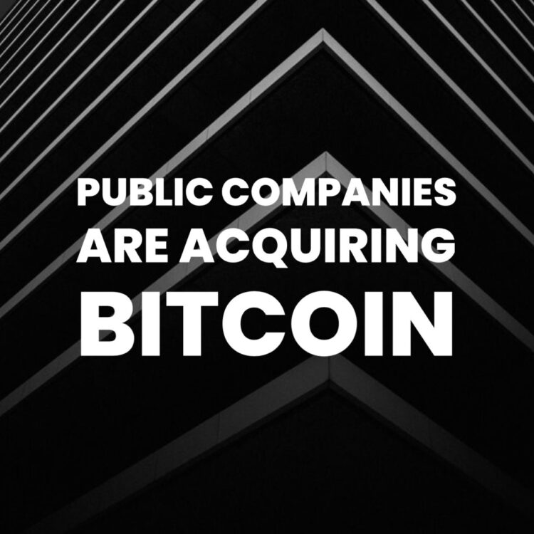 Public Companies are Starting To Acquire Bitcoin